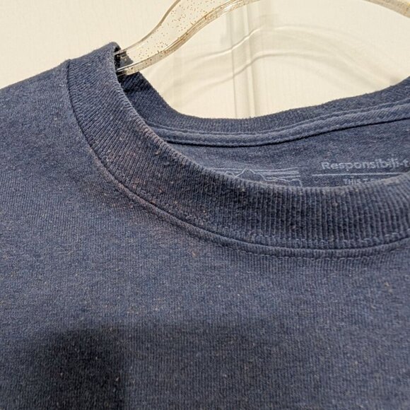 Patagonia Graphic T Shirt Mens Size Small Blue Outdoor Short Sleeve Crew Neck - Picture 3 of 10